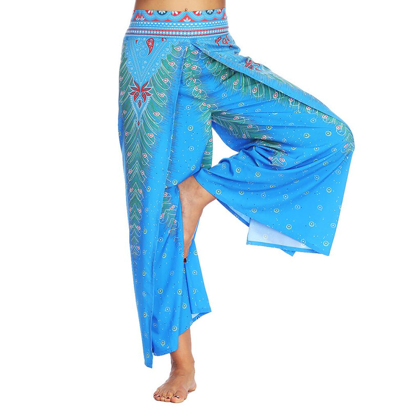 Wide Leg Pilate Vintage Trousers Palazzo Beach Pants