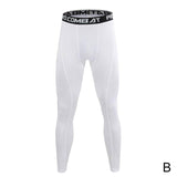 Men Compression Tight Leggings High Waist Lift Pants Fitness