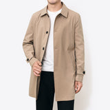 Business Men's Windbreaker Jacket Spring and Autumn Casual Men's Lapel Windbreaker
