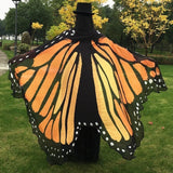 Fashion Butterfly Wing Beach Towel Cape Scarf Use for  Halloween shawl scarf dance accessory