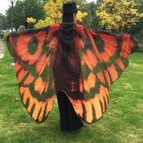 Fashion Butterfly Wing Beach Towel Cape Scarf Use for  Halloween shawl scarf dance accessory