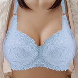 Ultra-thin Cup Mesh Lace Underwear Transparent Unlined Bra
