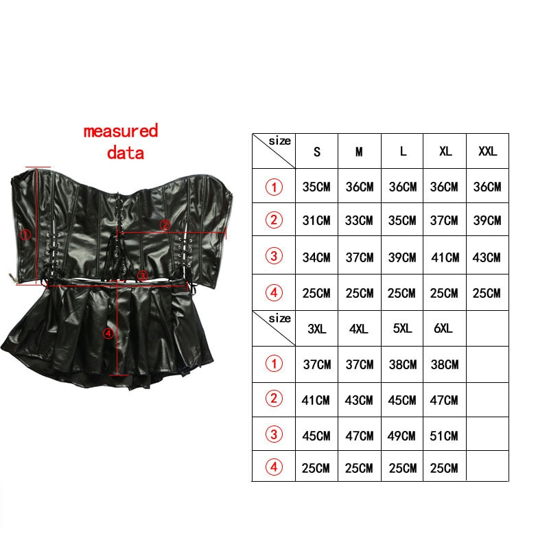 3 piece tube top corset suit