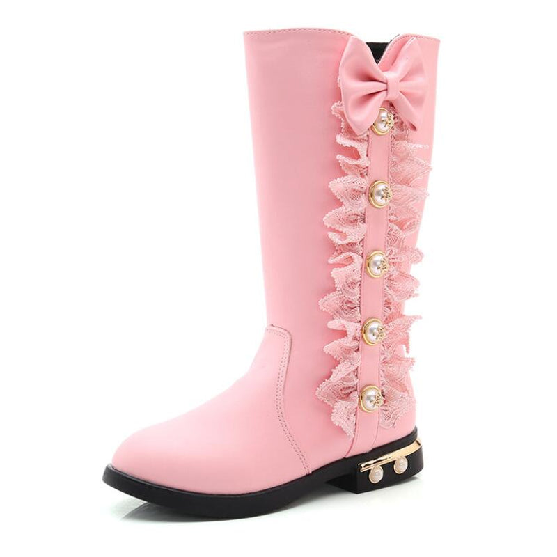 Long Children Snow Student Princess Knee Length Boots