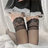 Oil Shine  Lace Top  Sexy Stockings