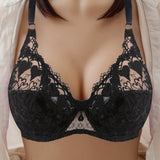 Ultra-thin Cup Mesh Lace Underwear Transparent Unlined Bra
