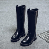 Casual Shoes Autumn Winter Children Fashion Calf Snow Boots