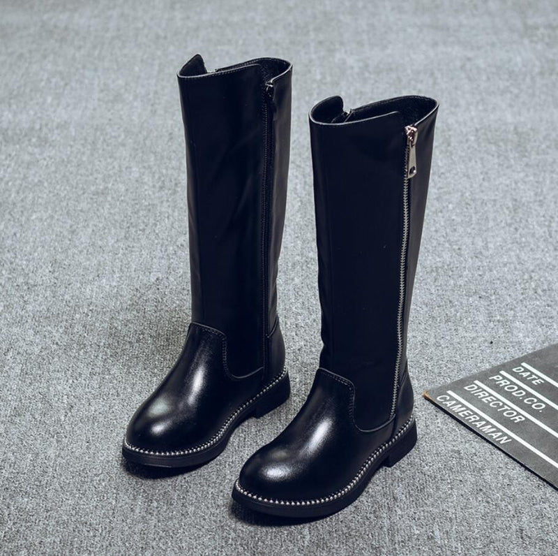 Casual Shoes Autumn Winter Children Fashion Calf Snow Boots