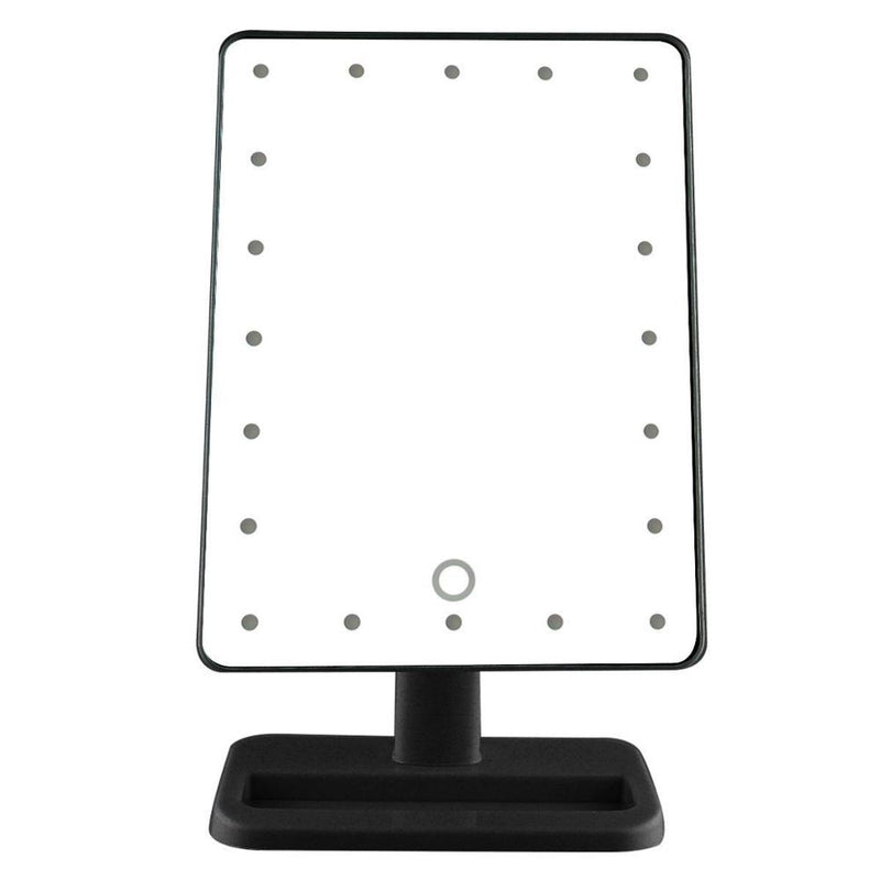 Portable LED Light Makeup Mirror Vanity lights Compact Make Up Pocket mirrors Vanity Cosmetic hand folding led Mirror lamp