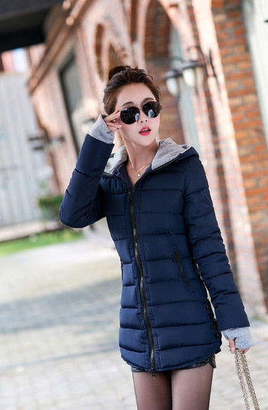 Winter Autumn Warm Puffer jacket Coat Lady Jacket