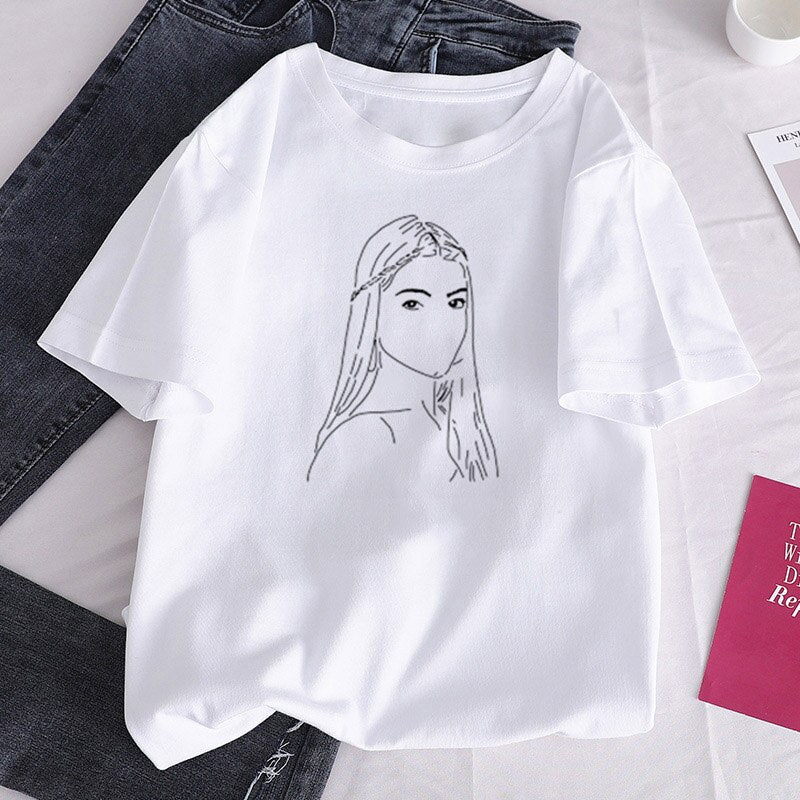 Charli DAmelio Ice Coffee Print Clothing Tops T-Shirt