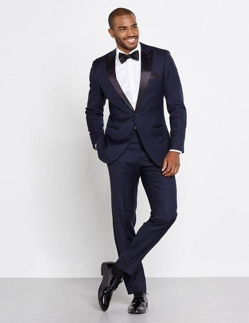 Classic Style Dark Blue James Bond  Tuxedo