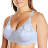Hollow embroidery Support Underwired Floral Bra