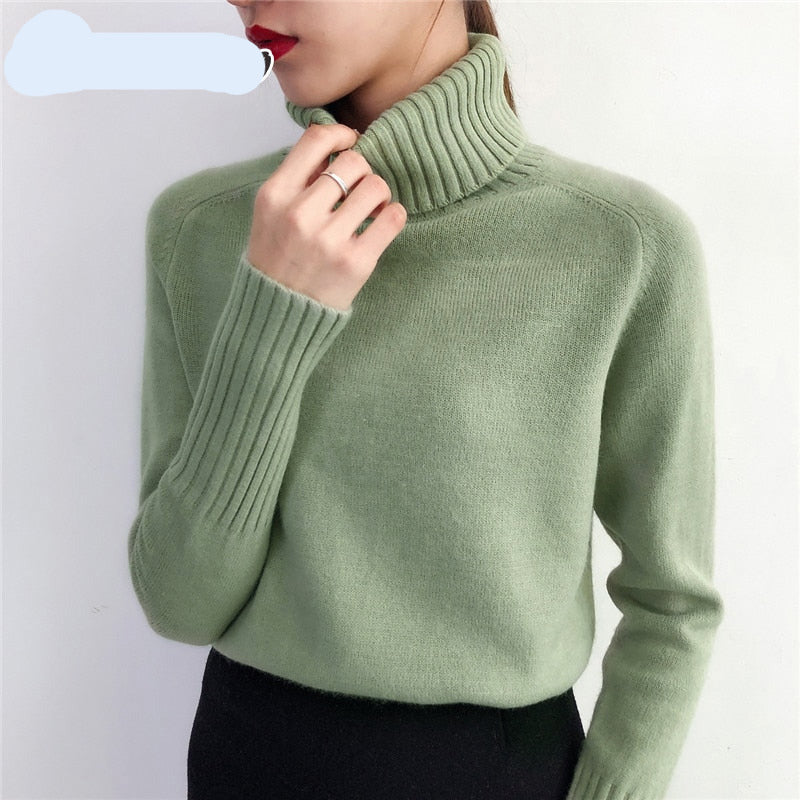 Cashmere Knitted Sweater Women Autumn Winter Korean