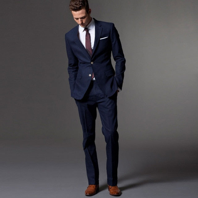 Classic Style Dark Blue James Bond  Tuxedo