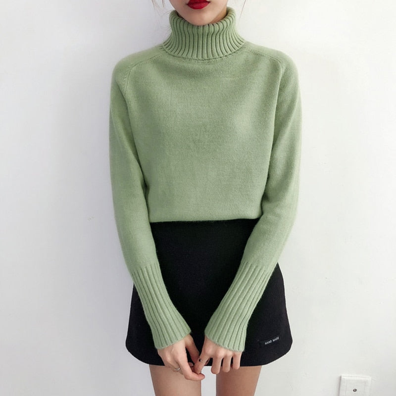 Cashmere Knitted Sweater Women Autumn Winter Korean