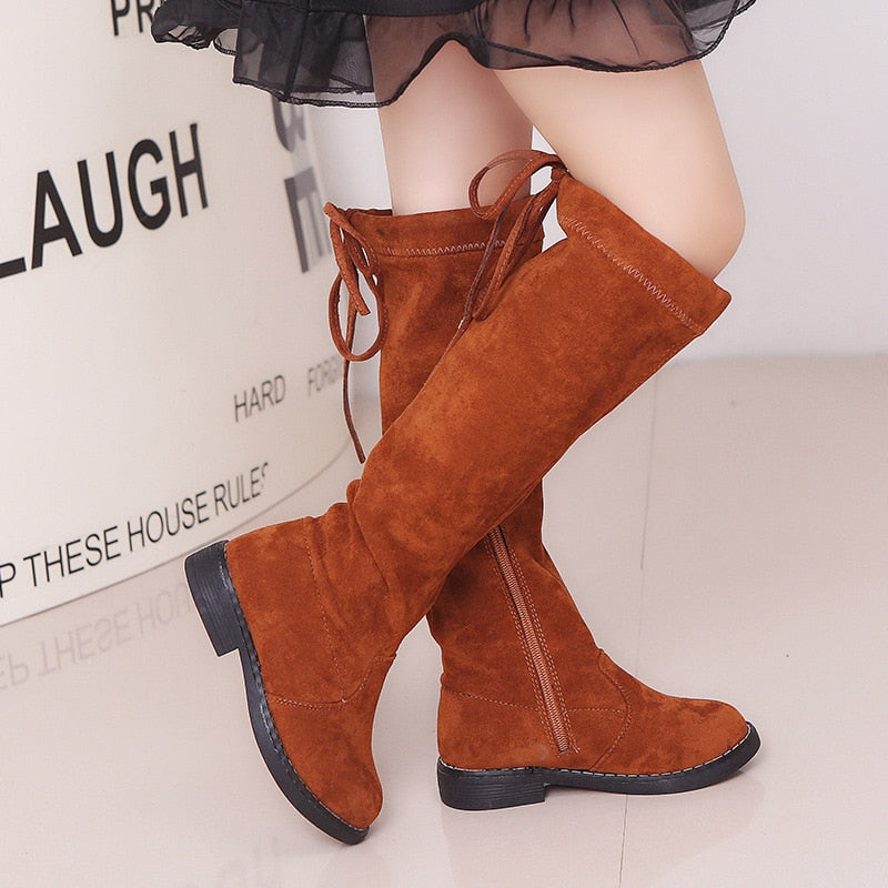 Girls Knee-high Long Boots Princess Fashion Autumn Winter Boots