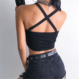 Sheer Dragon Embroidery Stylish Cami Tank Top