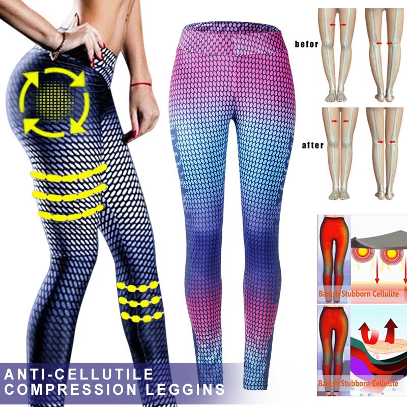 Women Premium Breathable  Anti-Cellulite Compression Slim Leggings