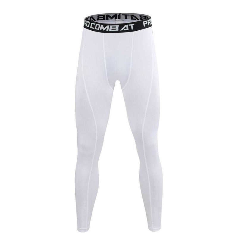 Men Compression Tight Leggings High Waist Lift Pants Fitness