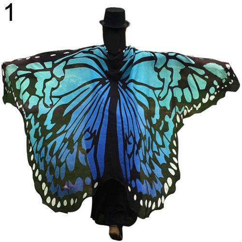 Fashion Butterfly Wing Beach Towel Cape Scarf Use for  Halloween shawl scarf dance accessory