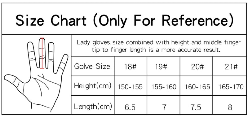 Golf Gloves Women Left and Right Hand Genuine Leather
