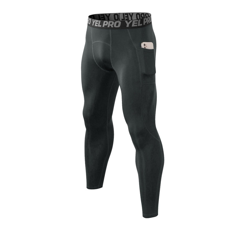 Sports Running Tights Men Winter Compression Pants Fitness