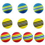 10pcs/bag EVA Foam Golf Balls  Indoor Practice Golf Soft Rainbow Ball