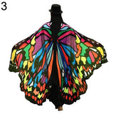 Fashion Butterfly Wing Beach Towel Cape Scarf Use for  Halloween shawl scarf dance accessory