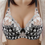Ultra-thin Cup Mesh Lace Underwear Transparent Unlined Bra