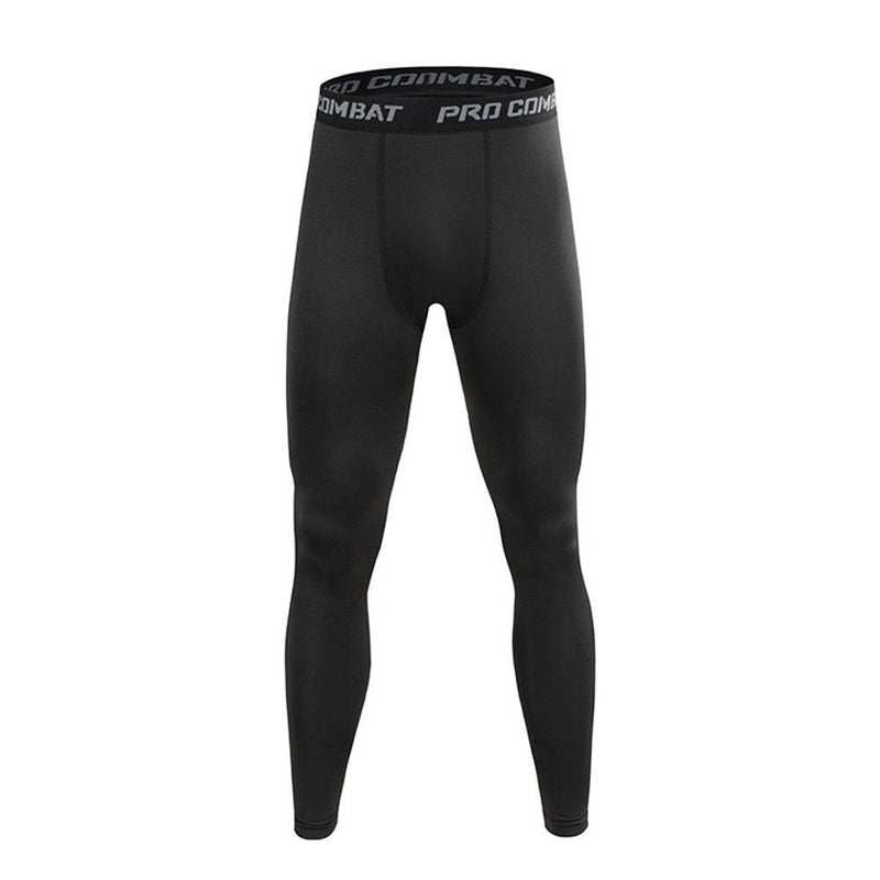 Men Compression Tight Leggings High Waist Lift Pants Fitness