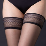 Oil Shine  Lace Top  Sexy Stockings