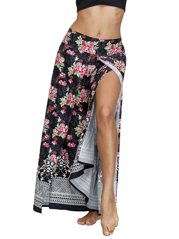 Loose Palazzo Wide Leg Split Casual Beach Pants