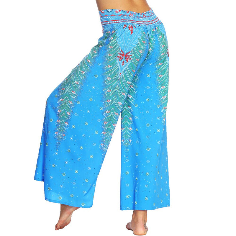 Wide Leg Pilate Vintage Trousers Palazzo Beach Pants