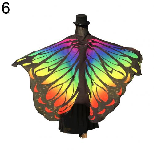 Fashion Butterfly Wing Beach Towel Cape Scarf Use for  Halloween shawl scarf dance accessory