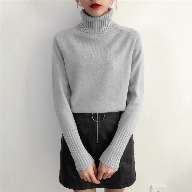 Cashmere Knitted Sweater Women Autumn Winter Korean