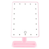 Portable LED Light Makeup Mirror Vanity lights Compact Make Up Pocket mirrors Vanity Cosmetic hand folding led Mirror lamp