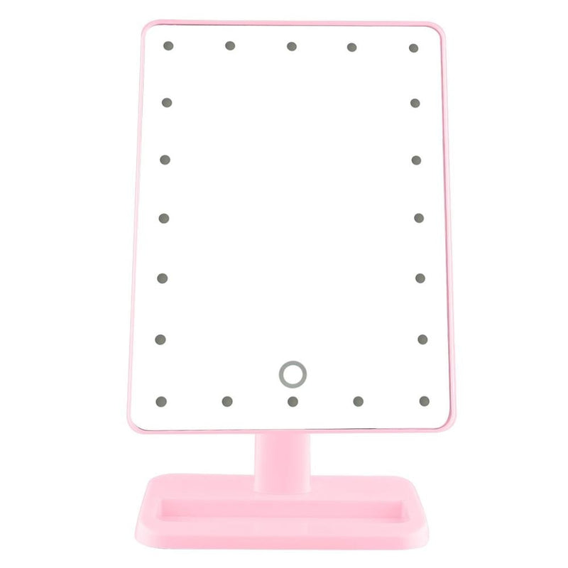 Portable LED Light Makeup Mirror Vanity lights Compact Make Up Pocket mirrors Vanity Cosmetic hand folding led Mirror lamp