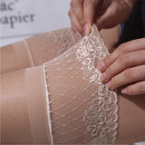 Oil Shine  Lace Top  Sexy Stockings