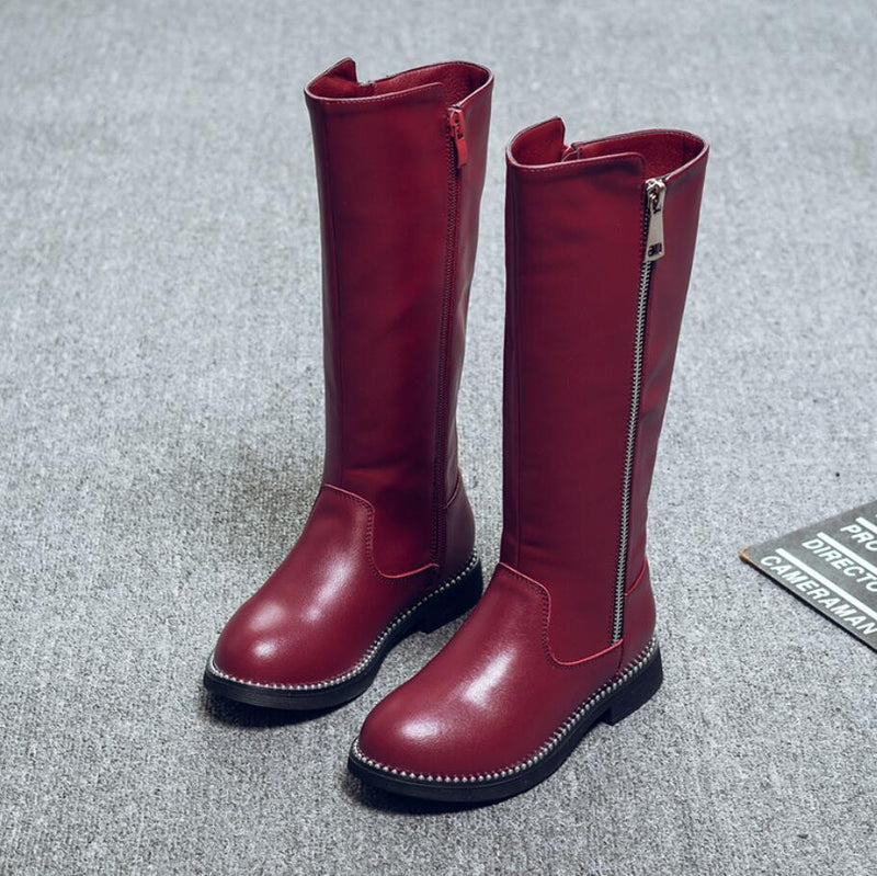 Casual Shoes Autumn Winter Children Fashion Calf Snow Boots