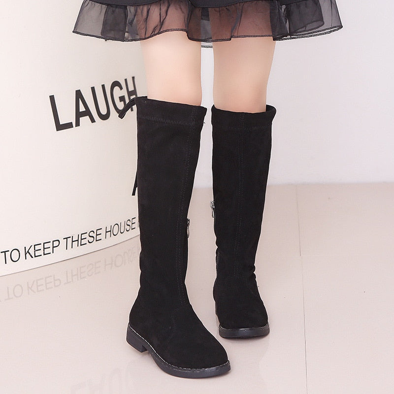 Girls Knee-high Long Boots Princess Fashion Autumn Winter Boots