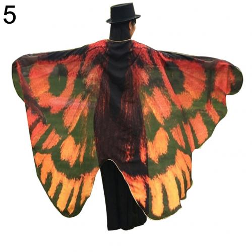 Fashion Butterfly Wing Beach Towel Cape Scarf Use for  Halloween shawl scarf dance accessory