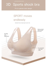 Cotton Breathable Wireless With Pads Seamless Bra
