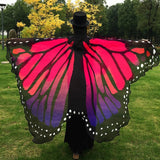 Fashion Butterfly Wing Beach Towel Cape Scarf Use for  Halloween shawl scarf dance accessory