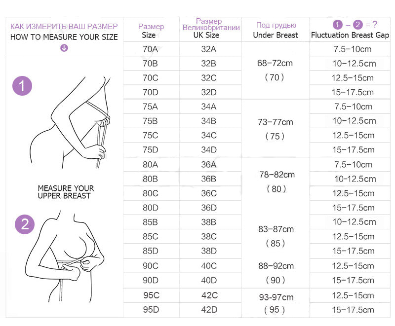 Invisible Strapless Seamless Underwear 1/2 Cup Bra