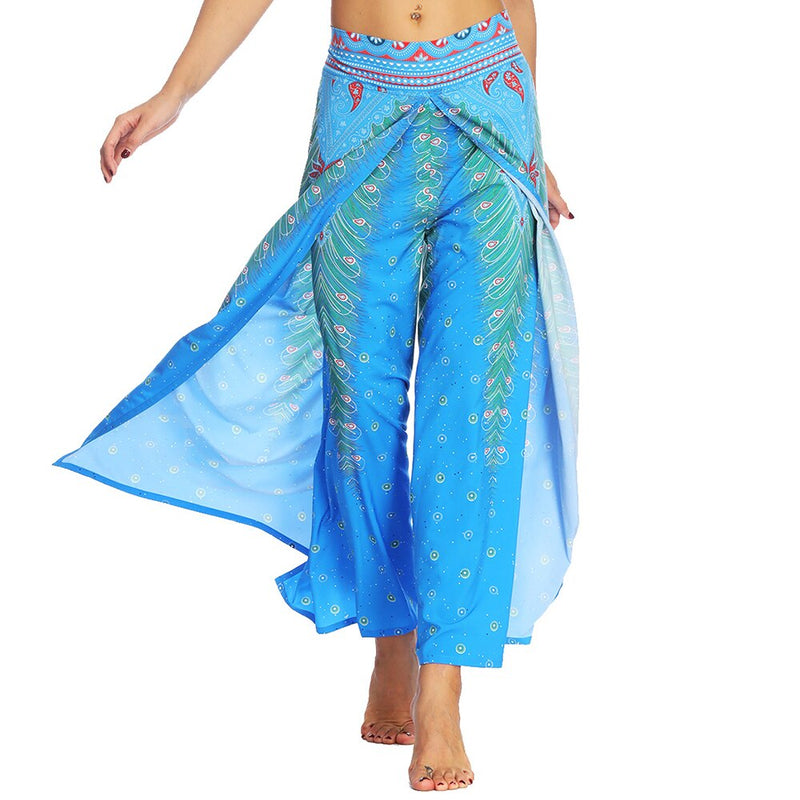 Wide Leg Pilate Vintage Trousers Palazzo Beach Pants