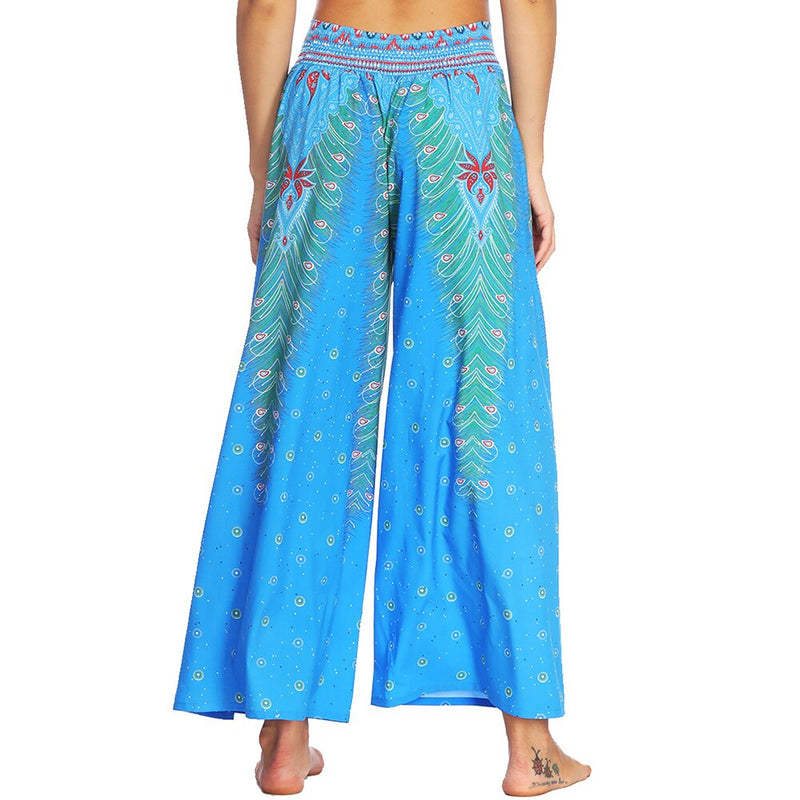 Wide Leg Pilate Vintage Trousers Palazzo Beach Pants