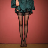 Oil Shine  Lace Top  Sexy Stockings