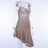 Women's Footwear Bright Silk Strappy Back Strap Dress