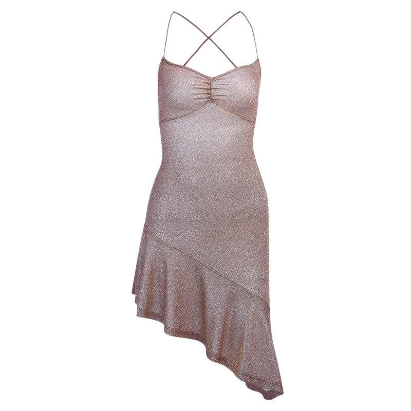 Women's Footwear Bright Silk Strappy Back Strap Dress